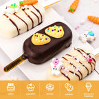 Edible Easter Cake Decorations for Cake Decorating, Carrot Cake Decorations, Bunny Cupcake Toppers for Easter Theme Cake, Macarons, Cookies, Waffles, Cakecircles