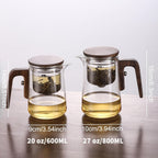 Enchanti Tea Pot, Magic Witchcraft Glass Tea Steepr, Detachable Loose Tea Glass Tea Infuser, Suitable for Loose Tea or Black Tea,Ideal Gift forTea Lovers, 27 Ounces (about 800 ml)