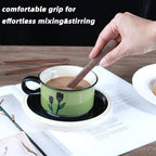 Solid Black Walnut Wood 3Pcs 6" Coffee Stirrers | Reusable & Multifunctional for Hot/Cold Beverages (Coffee, Milk, Oatmeal), Cooking & Crafts (jam, peanut butter Spreader, DIY Projects)