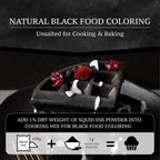 Black Hut Squid Ink Powder, Food Coloring for Rice Noodles Pasta Spaghetti Risotto, Nero Di Seppia, Tinta de Sepia, Halal Certificate, Contains Molluscs, 1.76oz / 50g (Pack of 1)