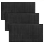 3 Pack Rubber Bar Mats, 24" x 12" Black Large Bar Service Mat, Spill Mat for Countertop, Bartending, Rubber Bar Mats, Efficient and Stylish Solution for Every Bartending Need,by KUKLIPJIM