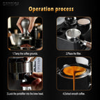 53.3mm Puck Screen 2 Pack - DRMBIGA 3rd Generation Dual-Layer Espresso Filter Screen, Reusable Stainless Steel Coffee Filter for Breville 54mm Portafilter Baskets - 0.8mm Thick 150μm Fine Mesh