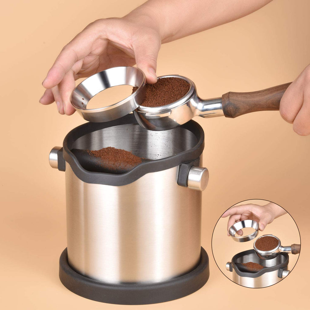 Stainless Steel Espresso Dosing Funnel Compatible with 58mm Portafilter