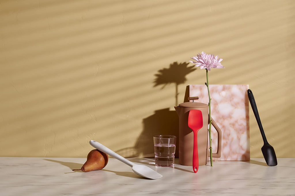 GIR: Get It Right Premium Seamless Spoonula - Non-Stick Heat Resistant Silicone Scraper Spatula - Perfect for Mixing, Serving, Scraping, Stirring, and More - Ultimate - 11 IN, Navy