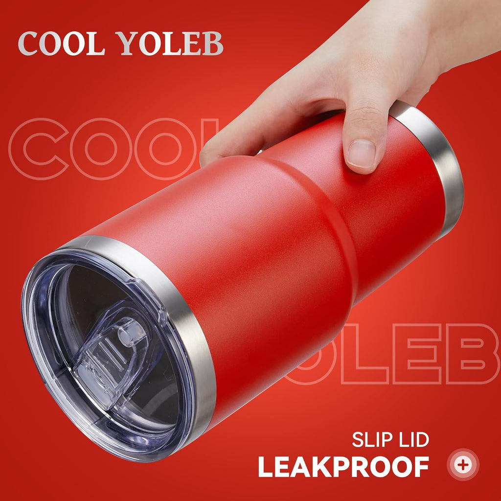 30 oz Tumbler with Lid Stainless Steel Tumblers Bulk Vacuum Insulated Cup Reusable Powder Coated Travel Mug Double Wall Leak Proof Cups Keep Cold Drinks for 12 Hours Wine Red, Set of 8