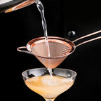 2 Pack Stainless Steel Small Food Strainer, Fine Mesh Sieve with Long Handle, Cocktail Strainer For Cocktails, Tea Herbs, Coffee & Drinks, Rust Proof & Great as Tea Strainer, 3.5inch