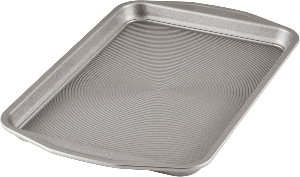 Circulon Total Bakeware Nonstick Cookie Baking Sheet, 10" x 15", Dark Gray