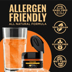 Brew Glitter Orange Edible Drink Glitter 1x 4g Jar for Cocktails, Beer, & Beverages