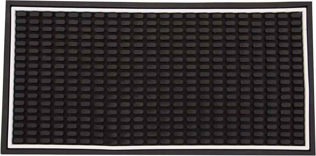 Highball & Chaser Bar Mat 12in x 6in. 1cm Thick Durable and Stylish Bar Mat for Spills, Service Mat for Coffee, Bars, Restaurants CounterTop Dish Drying Mat, Glass Drying Mat (1 pack)