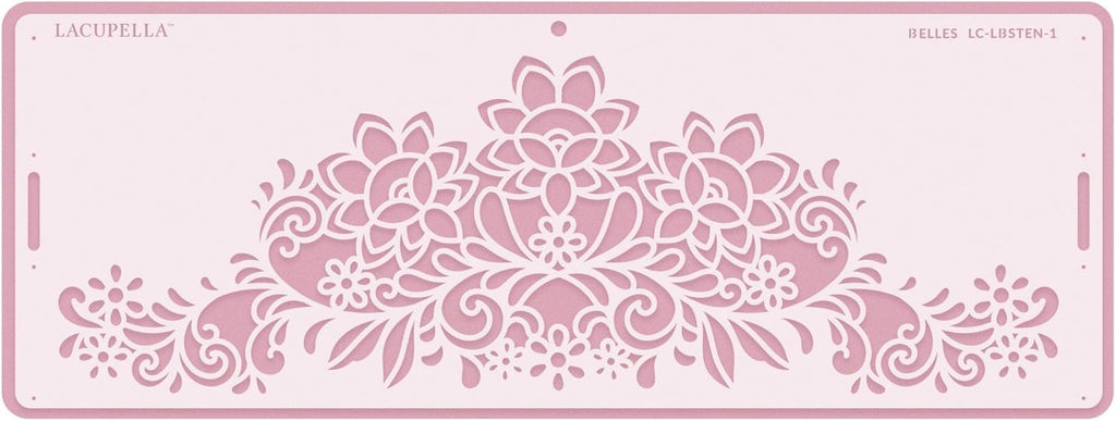 Long Border Cake Stencil, 4" x 12.75" (Belles)