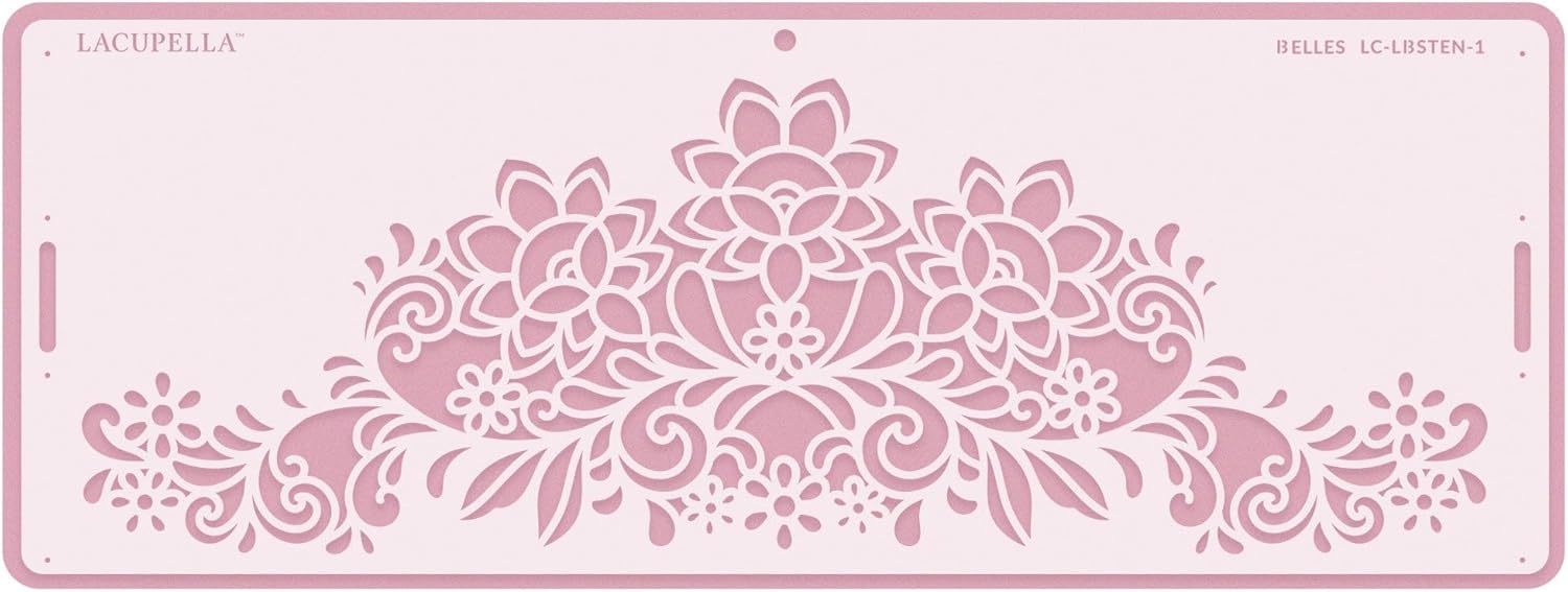 Long Border Cake Stencil, 4" x 12.75" (Belles)