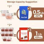 ComSaf 4oz Small Airtight Glass Jars Set of 12 with Lids Food Storage Jar Round, Mason Jar, Mini Storage Container with Clear Preserving Seal Wire Clip Fastening for Kitchen Canning, Jam, Spice, Honey