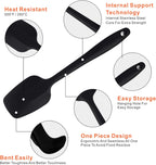 Silicone Spatulas, 8.2 inch Small Rubber Spoon Spatula Heat Resistant Seamless One Piece Design Non-Stick Spoonula Flexible Scrapers Baking Mixing Tool (6 Pcs)
