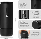 TIMEMORE Electric Coffee Grinder Portable - Adjustable Burr Grinder with 30 Precise Settings, Auto Stop & Clog Protection for Espresso, Pour-Over, French Press Moka,for Home Outdoor Use（Black）