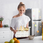 Silverware Caddy Flatware Cutlery Holder Metal Silverware Organizer Containers White Kitchen Utensil Holder for Countertop Spoon and Fork Holder Flatware Utensils Caddy for Party