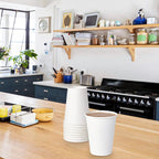 Turbo Bee 12 oz Disposable Paper Cups,270 Pack Paper Coffee Cups,Disposable Hot Drinking Cups