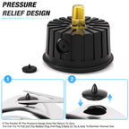 MEANLIN MEASURE 0~5000Psi Stainless Steel Liquid Filled Pressure Gauge 1/4" NPT 2.5" FACE DIAL with Rubber Protective Sleeve, Center Back Mount