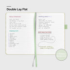 &And Per Se Lined Journal Notebook for Women&Men with Pattern, 160 Pages 100GSM Thick Paper, A5 Hardcover Journals for Writing(Light Green)