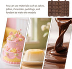 3 Pcs Non-Stick Brown Animal Themed Chocolate and Fondant Silicone Baking Molds with Wax Melt Function