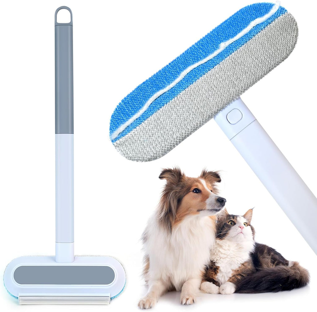 Pet Hair Remover 4 in 1, Pet Hair Remover Brush for Furniture, with Carpet Rake and Lint Rollers Use for Couch, Carpet, Furniture, Bedding, Car Interior Cleaning