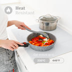 Silicone Rice Paddle Set – 2-Piece Set of Spoon Spatulas for Non-Stick Cookware – Kitchen Tools and Accessories with Comfortable Handles, Heat-Resistant Utensils for Cooking and Baking – Grey