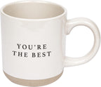 Sweet Water Decor You're The Best Stoneware Coffee Mug | Inspirational Mug | Novelty Coffee Mugs | Microwave & Dishwasher Safe | 14oz Coffee Cup
