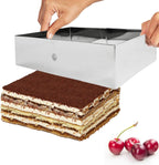 NewlineNY Stainless Steel Cake Mousse Ring Molding Forming (Rectangular Cake Pastry Rings)