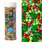 Sweets Indeed Sprinkles, Edible Sprinkle Mix, Perfect for Cake Decorations, Baking, Ice Cream, Cookies, Cupcake Topper, 4 ounces (Christmas)