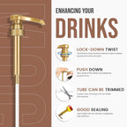 Jimoco® Syrup Pump Dispenser + Torani® Sugar Free Irish Cream Syrup, 25.4 oz - Coffee Syrup Pump & Flavoring Bundle