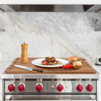 24"x18" XXL Extra Large Acacia Wood Cutting Boards for Kitchen Meat Big Wooden Cheese Charcuterie Board Hardwood Solid Chopping Board Bread Thick Olive Butcher Block Giant Turkey Serving Carving Board