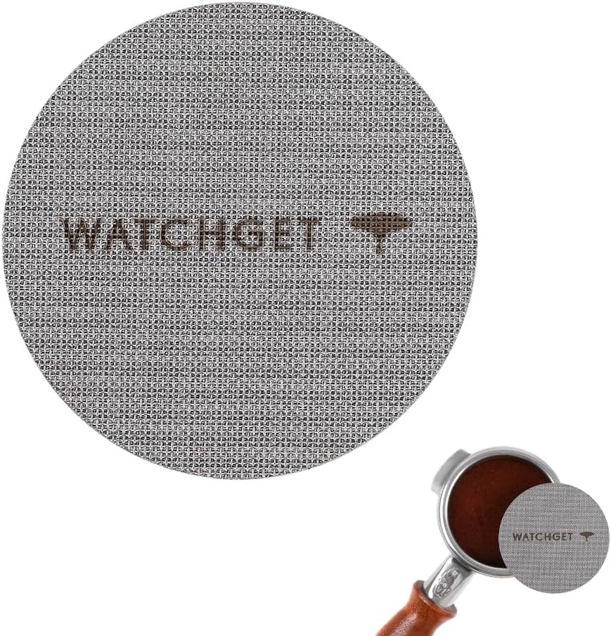 watchget 53 Espresso Puck Screen - Lower Shower Screen - 1.7mm Thickness Metal Reusable Coffee Filter for 54mm Protafilter Basket 316 Stainless Steel 150μm