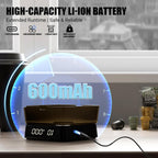 Coffee Scale PRO - 0.1g Precision Digital Rechargeable Espresso Scale with Timer, LED Hidden Screen, Portable Compact for Coffee Beans, Grounds, Baking & Food, Spill-Free Notched Lid for Easy Pouring