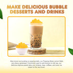 Fanale Lemon Popping Boba Pearls, Vegan, Non GMO, Gluten Free, Fat Free, Perfect for Bubble Tea, Smoothies, Ice Cream, Desserts, and Beverages.
