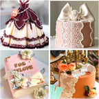 GROWTAIL Lace Molds Silicone,Cake Fondant Embossing Mat,Lace Molds for Cake Decorating Edible Lace
