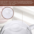 Gerrii Espresso Cups Double Walled Espresso Shot Glass with Handle Cups Insulated Clear Small Shot Glasses for Cappuccino Latte Hot Beverage(20 Pcs,2.5 oz)