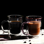 LEMONSODA Double Walled Colored Insulated Coffee Mugs - 10oz - Hot or Cold Latte, Tea, Cappucino, Coffee, Espresso Mug with Handle - Premium Packaging (Set of 2)