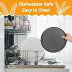 Beasea Tart Pan 9 Inch with Removable Bottom, 4pcs Nonstick Carbon Steel Round Quiche Pie Pans for Baking Tart Quiche Desserts