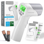 Medical Grade FSA-HSA Eligible Heavy Duty Touchless Infrared Forehead Thermometer, for Adults & Baby Digital Thermometer Gun, 1s Instant Results