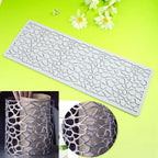 TUKE Hollow Out Irregular Pattern Lace Cake Border Cake Decorating Tool Fondant Mould Mat DIY Silicone Sugar Craft Cake Lace Mold (I_ Irregular)