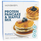 Wonderslim Protein Pancake & Waffle Mix, Blueberry, Low Sugar & Low Calorie (7ct)