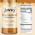 Javvy Coffee Syrup - Zero Sugar, Zero Calorie, Coffee Flavoring Syrup, Coffee Bar Accessories - Great for Flavoring All Types of Drinks – Caramel