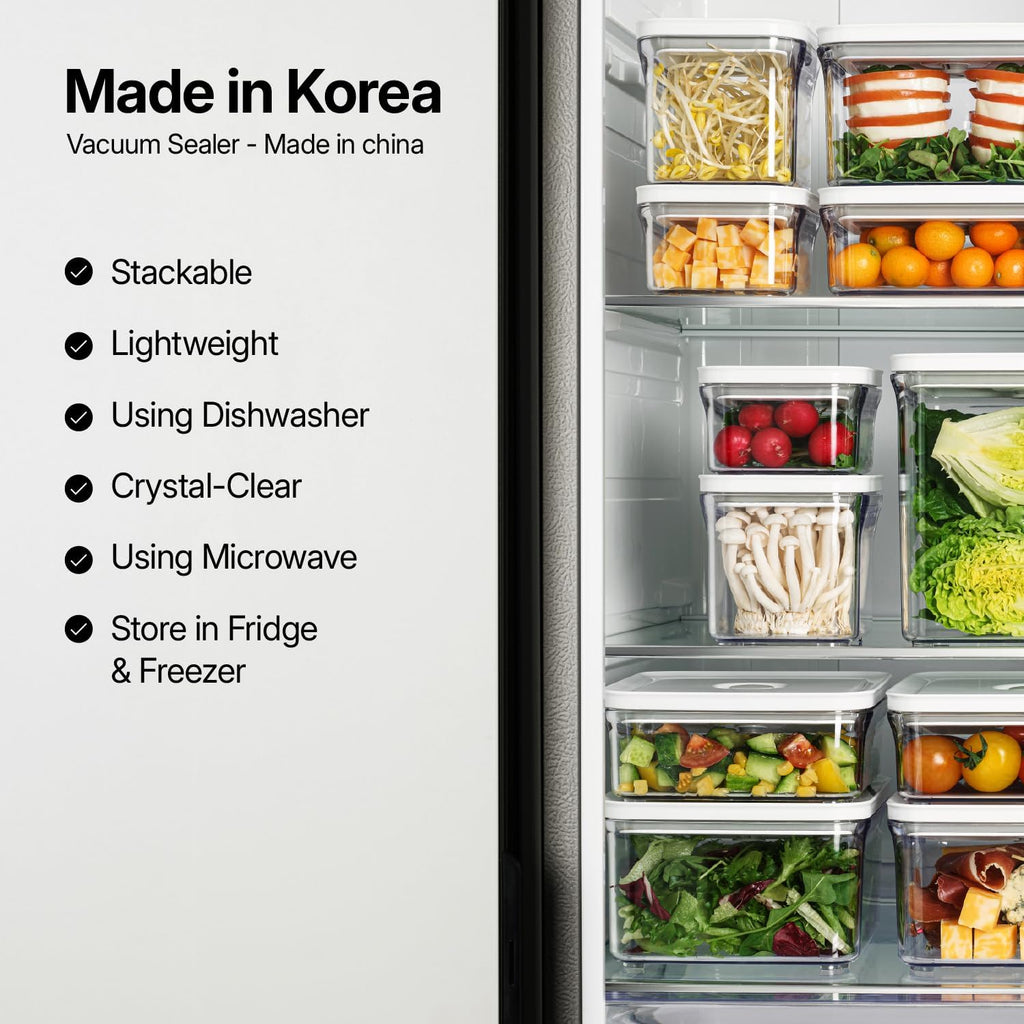 Premium Airtight Food Storage Containers, Rectangular 2PC(1.06qt), Smart One-Click Seal Lid, No Hinges, Patented Double Silicone Lining, 100% Leak Proof, BPA-FREE, Dishwasher, Microwave Safe