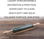 Koville Marble Rolling Pin, Non-Stick Stone Dough Roller, Rolling Pin for Baking,Pasta, Dumpling, Ravioli, Fondant,Pie Crust, Kitchen Baking Pastry Tools