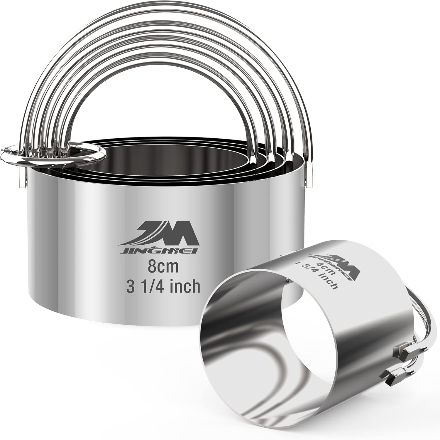 Biscuit Cutter Set for baking (5 Pieces/Set), Round Cookies Cutter with Handle, Professional Baking Dough Tools