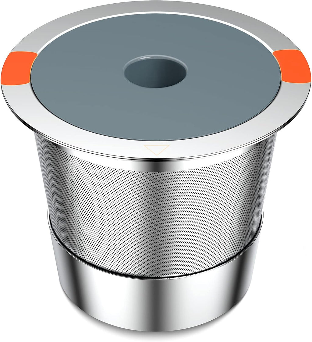 K Cup Reusable Coffee Pods, Stainless Steel Reusable K Cups Coffee Filter Compatible for Keurig 1.0 & 2.0 Coffee Makers, Non-BPA Stainless Steel Reusable K Cup(1 pack)