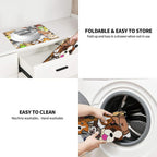 Cute Animals Pattern Dish Drying Mat, Highly Absorbent Microfiber Kitchen Counter Pad Reusable Washable, 16*18"