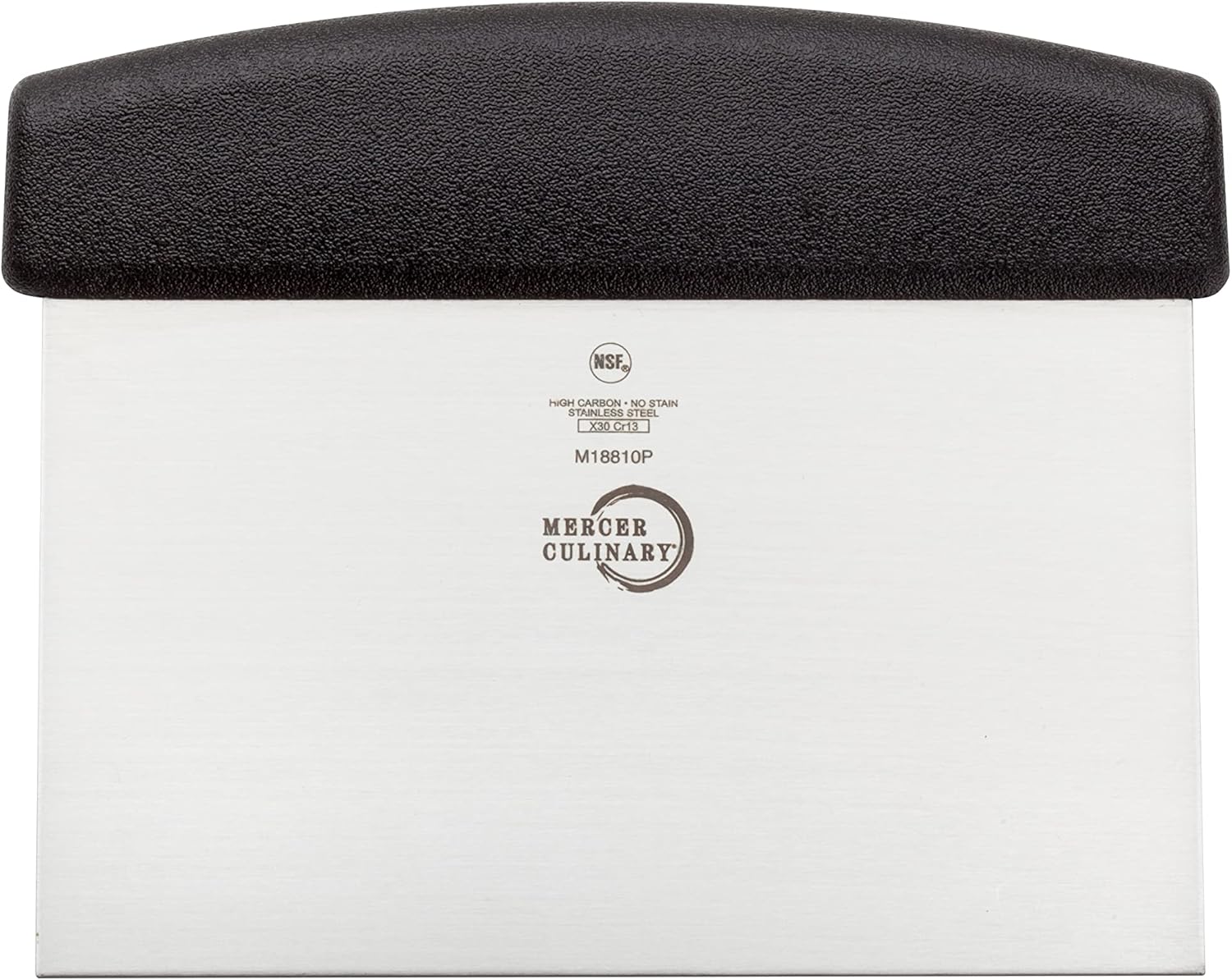 Mercer Culinary Millennia Bench Scraper, 5 7/8 Inch X 3 1/2 Inch Blade, Black Handle