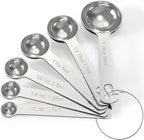TILUCK Stainless Steel Measuring Spoons Set,Coffee Scoop Spoon,Kitchen Gadgets for Cooking & Baking,Set of 6
