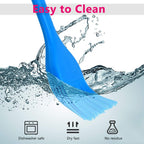 Silicone Basting Pastry Brush Set 5 Pack Heat Resistant Spread Oil Butter Sauce for BBQ Grill Barbeque Kitchen Baking Cooking Pastries, 2 Large & 3 Small Multicolor