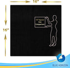 Blue Horizon Microfiber Cleaning Towels, 36-Pack Reusable Shop Towels, Ultra Soft Plush Wash-Cloths, Microfiber Detailing Cleaning Cloths for Car, Household and Commercial (Black, 16" x 16")